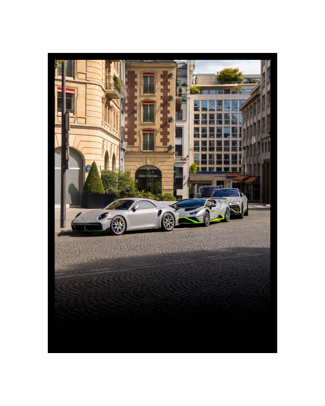 Supercar trio en Paris