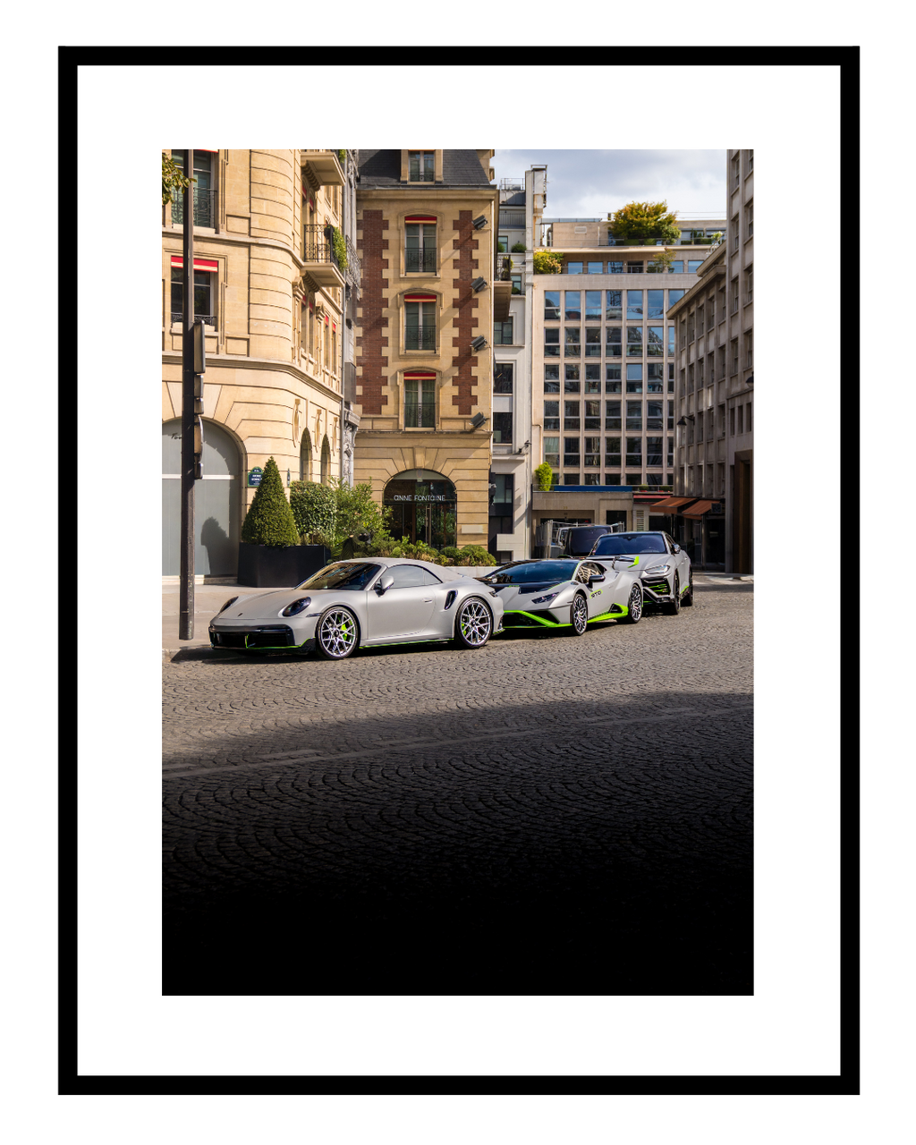 Supercar trio en Paris