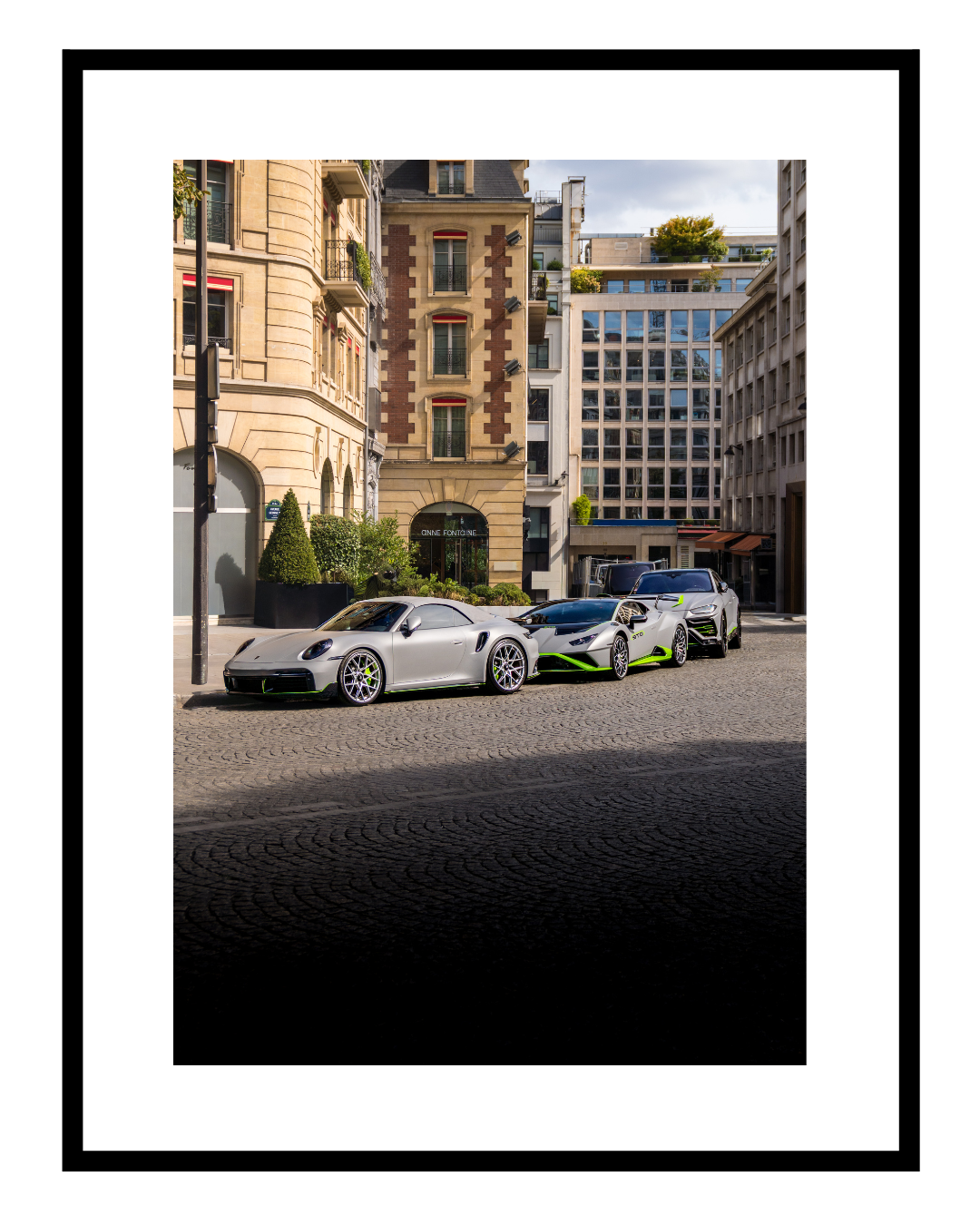 Supercar trio en Paris